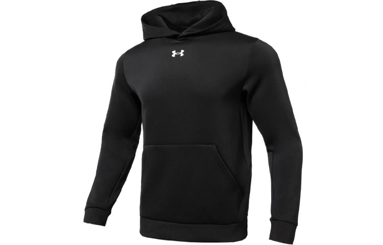 Under Armour Black Solid Logo Long-Sleeve Hoodie 23600307-001