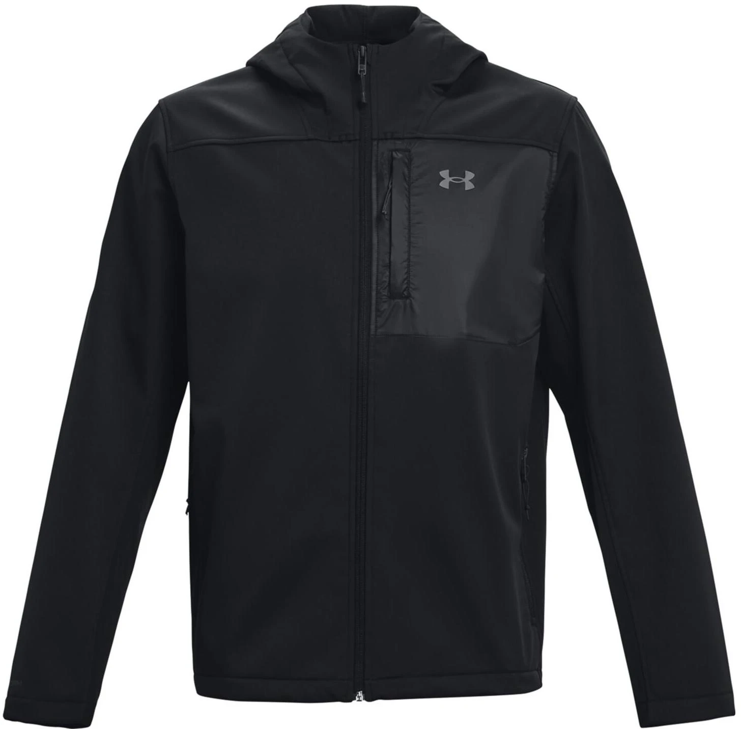 under-armour-black-solid-logo-zip-up-hoodie-jacket-1371587-001