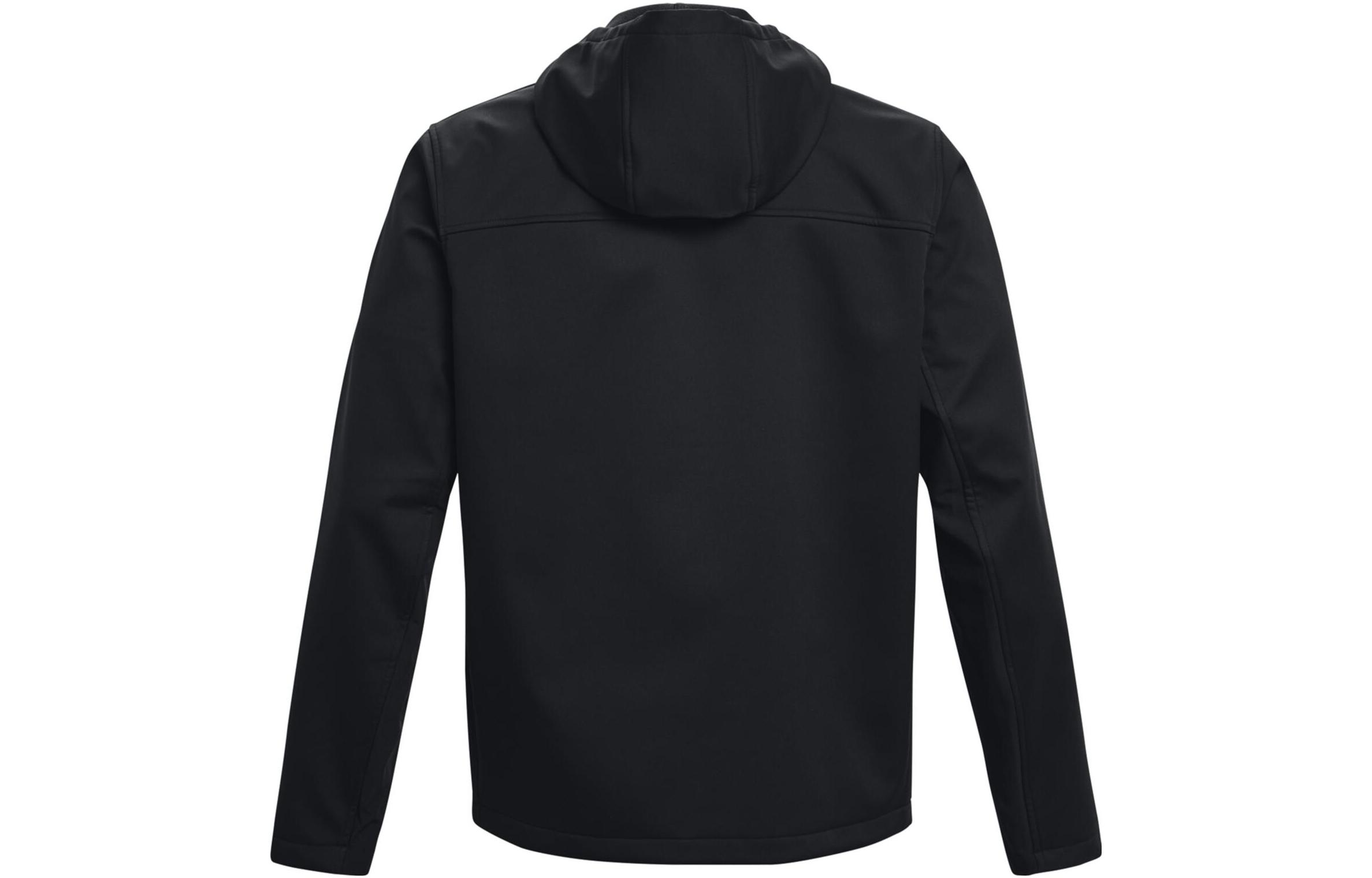 Lookbook Under Armour Jaket Hoodie Zip-Up Logo Hitam Solid 1371587-001