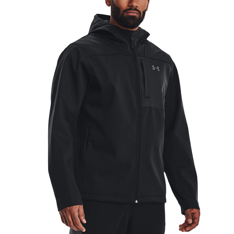 Purchase Under Armour Jaket Hoodie Zip-Up Logo Hitam Solid 1371587-001