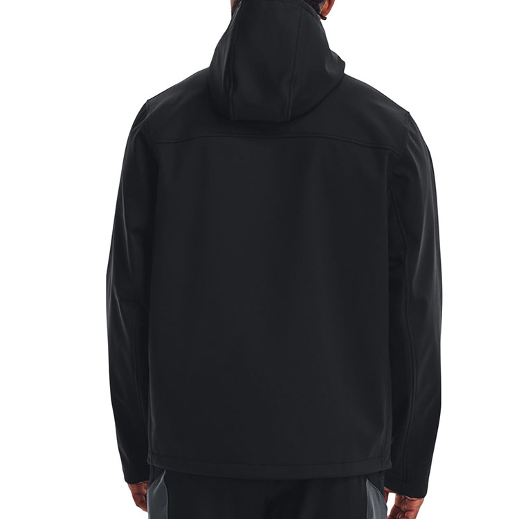 Details for Under Armour Jaket Hoodie Zip-Up Logo Hitam Solid 1371587-001