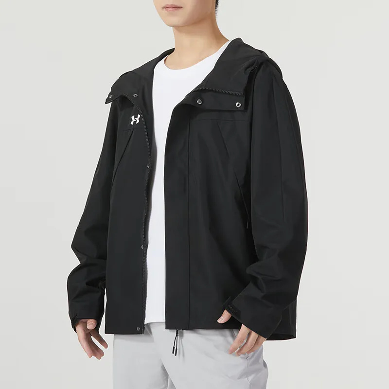 Details for Under Armour Hitam Team Series Hoodie Jaket untuk Latihan dan Lari 23600401-001