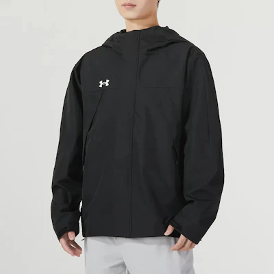 Under Armour Hitam Team Series Hoodie Jaket untuk Latihan dan Lari 23600401-001 Sizing Under Armour Hitam Team Series Hoodie Jaket untuk Latihan dan Lari 23600401-001