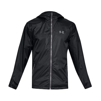 Under Armour Black Water-Resistant Hoodie Jacket for Hiking & Sports 1321439-001