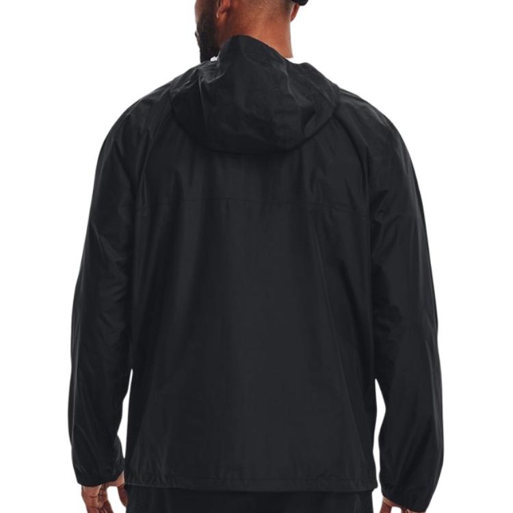 Sizing 언더아머 로고 블랙 방수 자켓 - 목걸이 포함 1374644-001