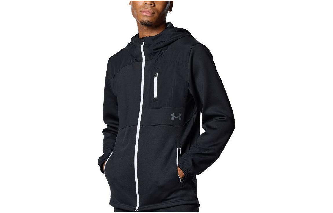 Under Armour Black Zip-Up Hoodie Jacket 1381264-001