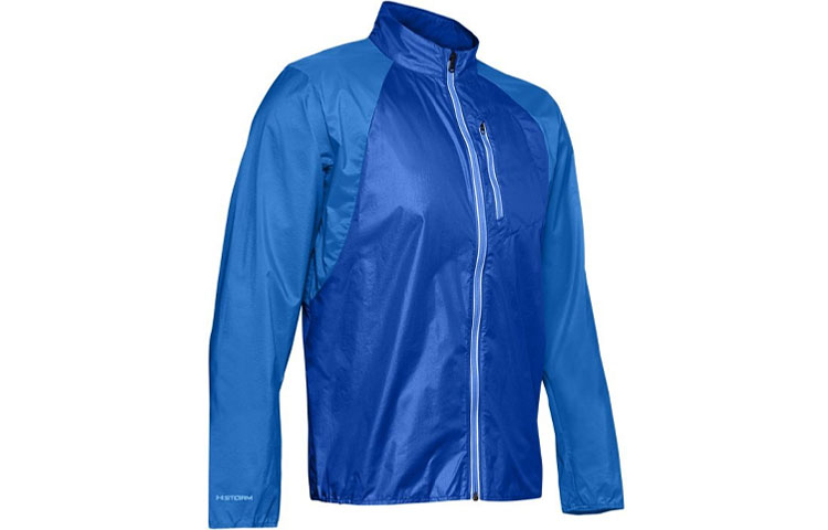Under Armour Blue Casual Running Protective Stand Collar Jacket 1350941-464