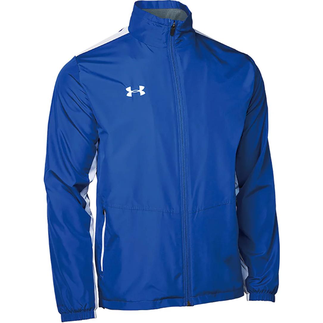 Under Armour Blue Logo Print High-Collar Jacket 1371025-400