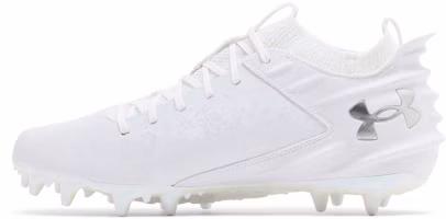 Shop UA blur2 MCスエード 白/メタリックシルバー 3027978-101