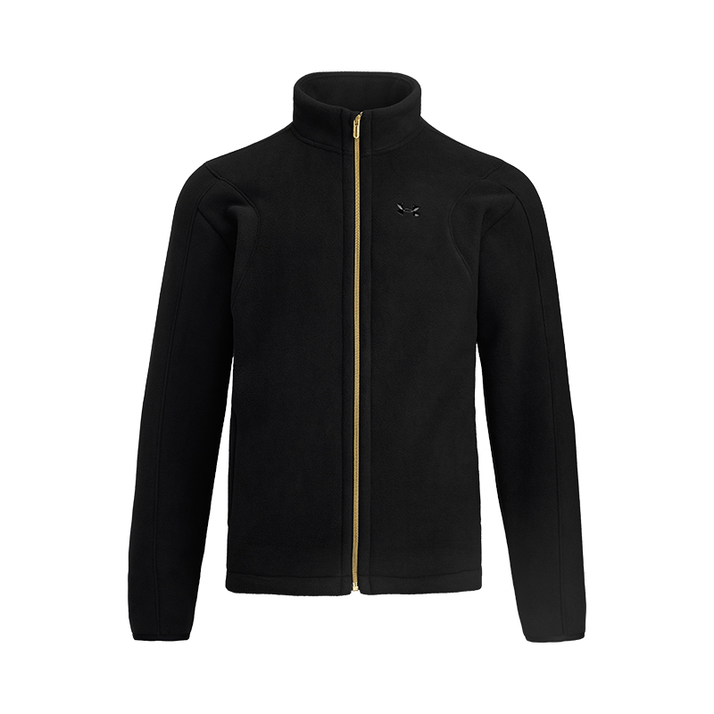 Under Armour Bonded Retro Style Full-Zip Fleece Jacket Black Casual Wear 6006004-001