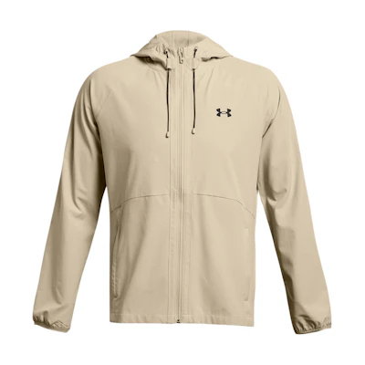 Under Armour Breathable Hooded Jacket Light Khaki with Logo Print 1377171-289