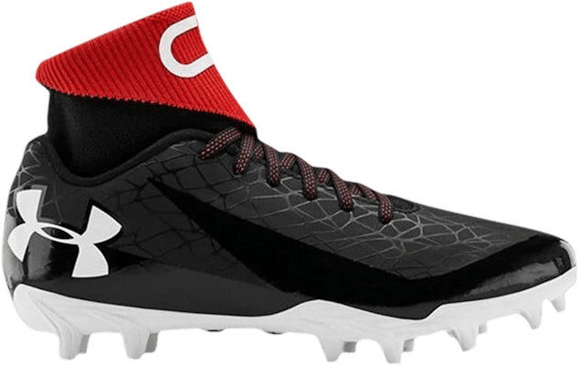 Grade School Under Armour C1N MC Jr. Black Red 3022670 002