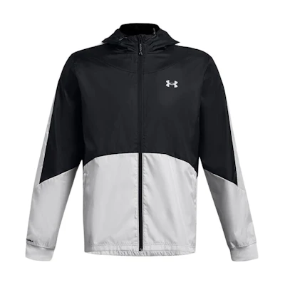 Under Armour Casual Silver Black Colorblock Hooded Jacket 1373821-002
