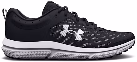 Under Armour Charged Assert 10 4E Wide 'Black White' 3026176-001 Under Armour Charged Assert 10 4E Wide 'Black White' 3026176-001