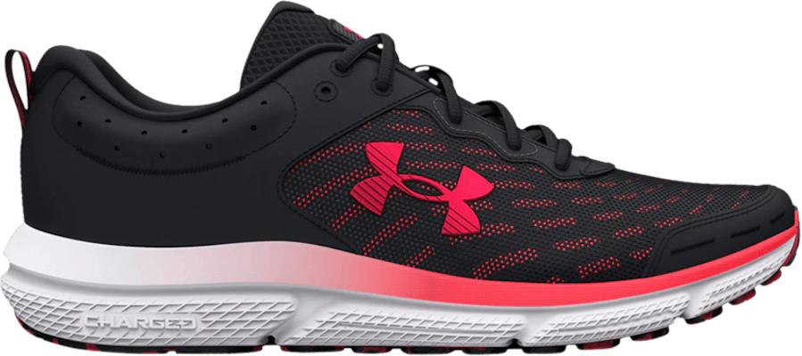 Under armour black 2025 and red shoes