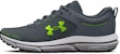 Under Armour Charged Assert 10 'Gravel Lime Surge' - Kasut Sukan Lelaki Lime. 3026175-100