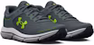 Under Armour Charged Assert 10 'Gravel Lime Surge' - Kasut Sukan Lelaki Lime. 3026175-100