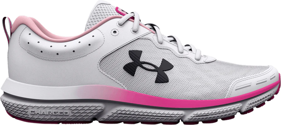Women Under Armour Charged Assert 10 White Rebel Pink 3026179