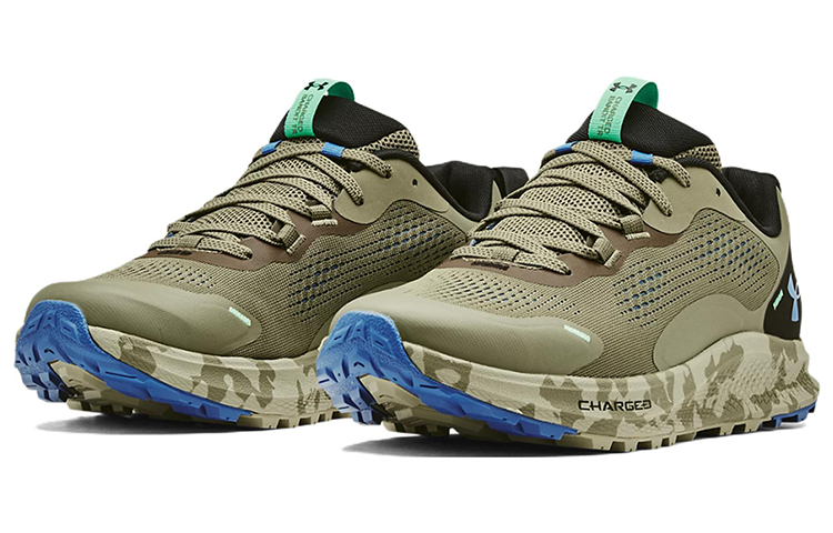 Lookbook Under Armour Charged Bandit Trail 2 'Hijau Militer' 3024186-302