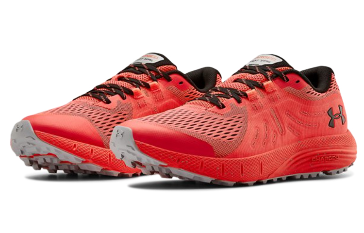 Lookbook Under Armour Charged Bandit Trail 'Merah Hitam' 3021951-600