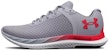 Under Armour Charged Breeze 'Mod Grey Radio Red' Lelaki Kasut Sukan 3025129-107