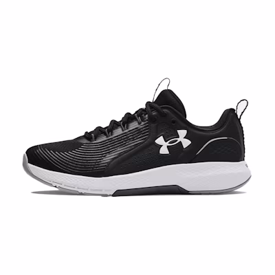 UA Charged Commit 3 4E Wide 'Black White'