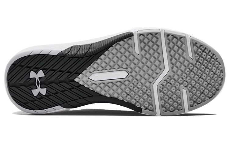 UA Charged Commit 3 4E Wide 'Black White' 圖 5