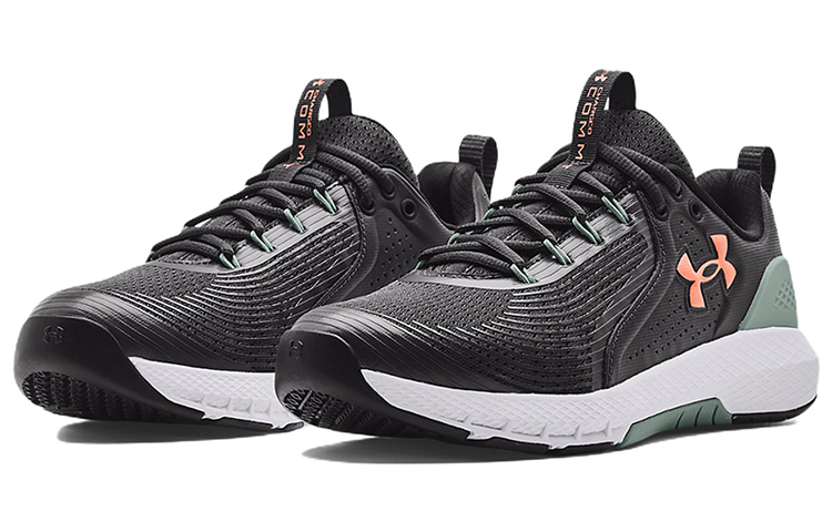 Lookbook Under Armour Charged Commit 3 ''Gris Jet Vert Opale'' 3023703-106