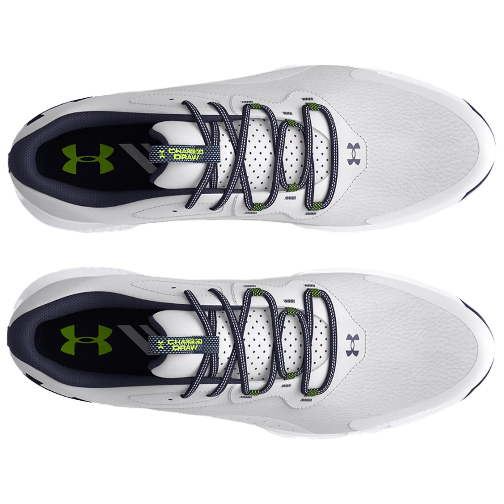 Shop Under Armour Charged Draw 2 舒適 防滑緩震 低筒 高爾夫球鞋 男款 灰色