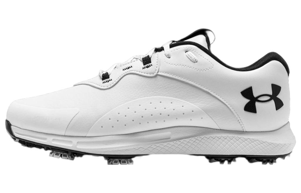 Under Armour Charged Draw 2 Golf Wide 'White Black' 3026401-100
