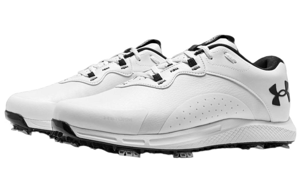 Shop Under Armour Charged Draw 2 Golf Wide 'White Black' 3026401-100
