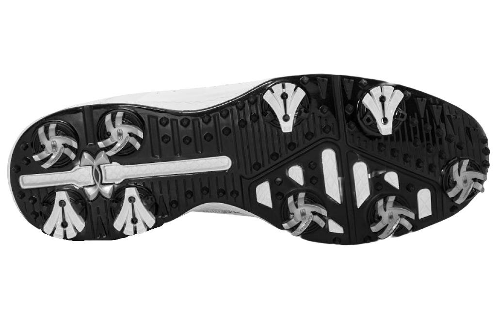 Details for Under Armour Charged Draw 2 Golf Wide 'White Black' 3026401-100
