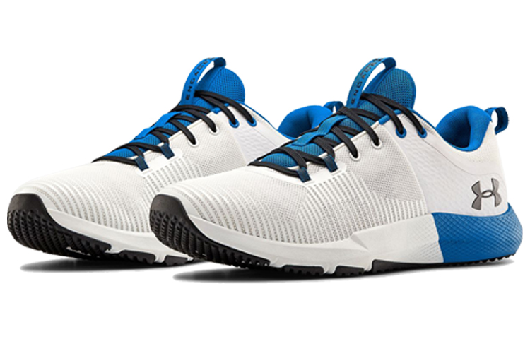 Lookbook Under Armour Charged Engage 'Putih Tim Royal' 3022616-106