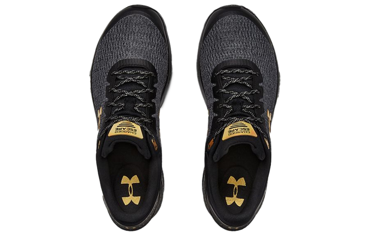 Lookbook Under Armour Charged Escape 3 Refleksi Hitam/Emas 3021949-005