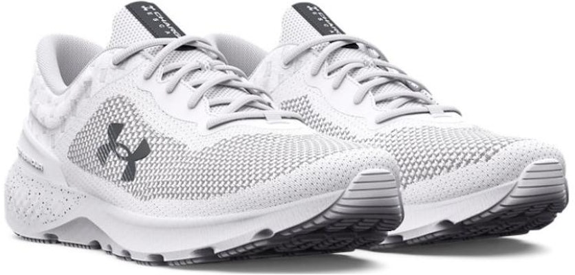 Under Armour Charged Escape 4 透氣緩震 低筒 跑步鞋 男款 白色 Shop Under Armour Charged Escape 4 透氣緩震 低筒 跑步鞋 男款 白色