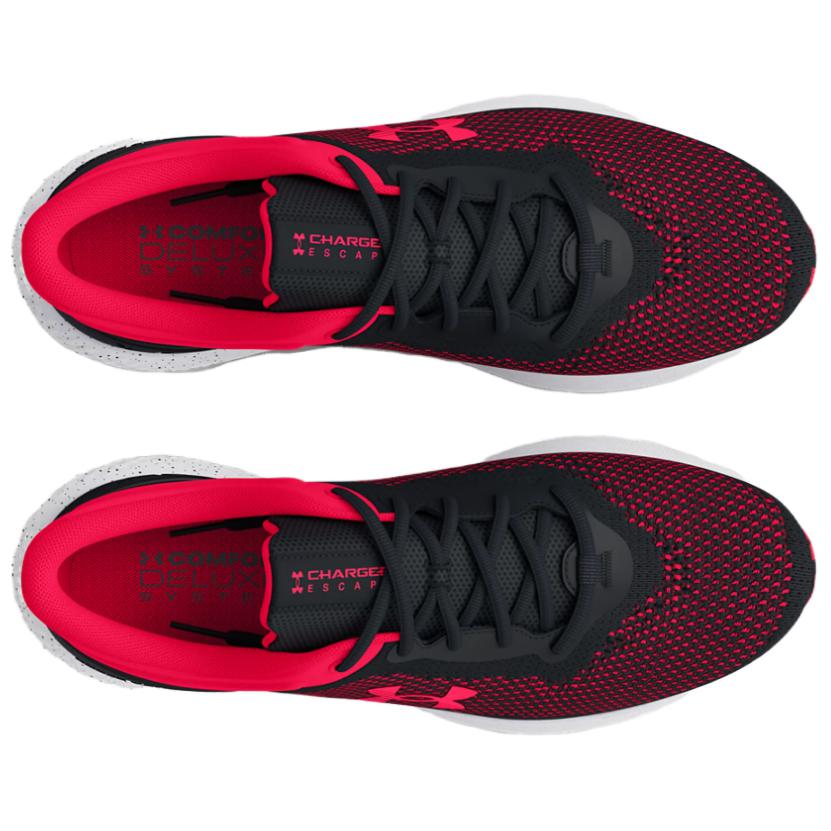 Shop Under Armour Charged Escape 4 Knit 'Hitam Merah' 3026521-003