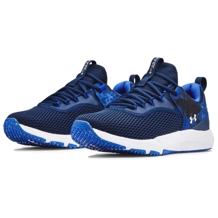 Lookbook Under Armour Charged Focus Print ''Academy Blue Camo'' Blau Camo Herrenschuhe 3025100-400