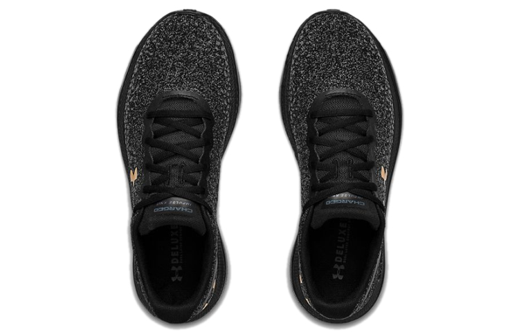 Shop Under Armour Charged Impulse 1 Armour Knit 低幫 跑步鞋 男女同款 黑金