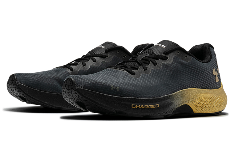 UA Charged Pulse Sports Shoes Black/Gold 圖 3