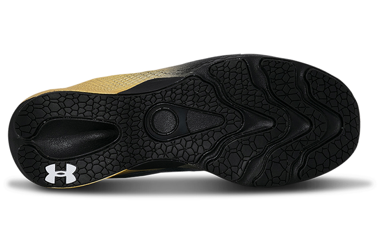 UA Charged Pulse Sports Shoes Black/Gold 圖 5