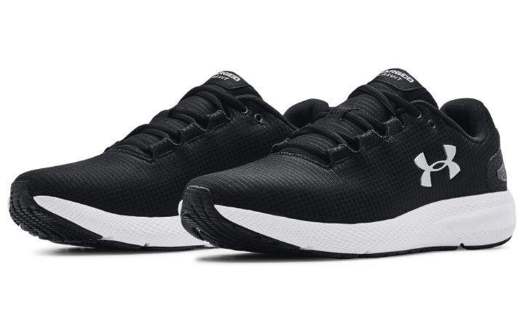 Lookbook Under Armour Charged Pursuit 2 'Hitam Putih' 3025251-001