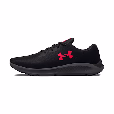 UA Charged Pursuit 3 4E Wide 'Black Red'