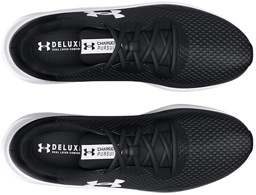 Under Armour Charged Pursuit 3 4E Lebar 'Hitam Putih' 3025801-001 Shop Under Armour Charged Pursuit 3 4E Lebar 'Hitam Putih' 3025801-001