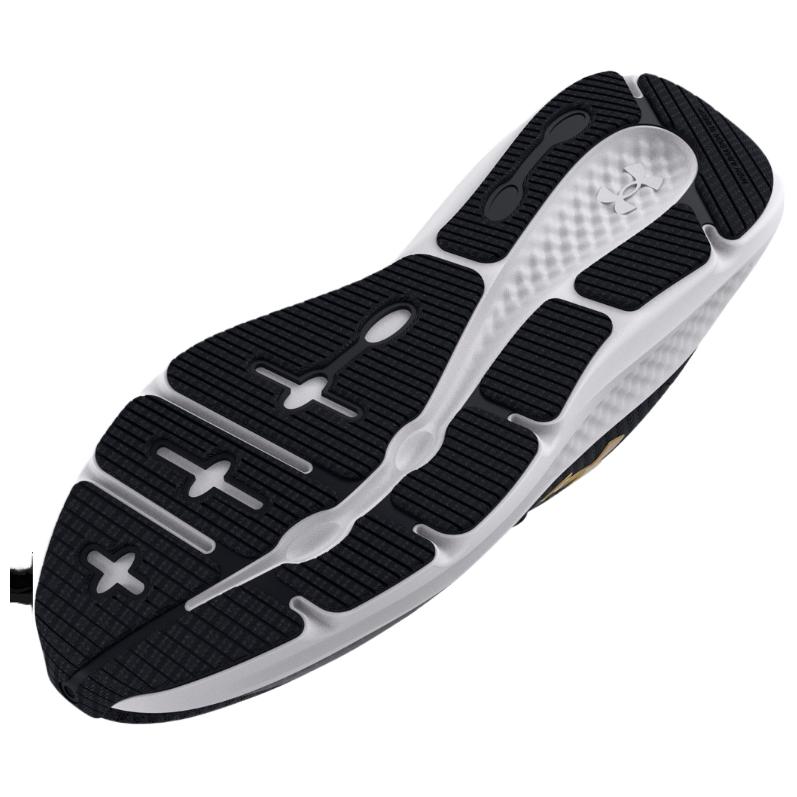 Shop Under Armour Charged Pursuit 3 'Hitam Emas Metalik' 3024878-005