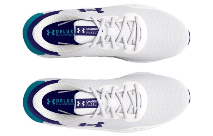 Shop Under Armour Charged Pursuit 3 '白色聲納藍' 3025424-103