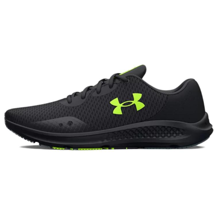Under Armour Charged Pursuit 3 Low-Top Lightweight Running Shoes Black/Green 3024878-006
