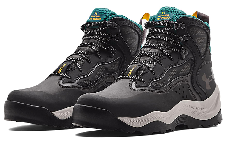 Lookbook Under Armour Charged Raider Mid Impermeabile ''Nero Verde'' 3024265-101