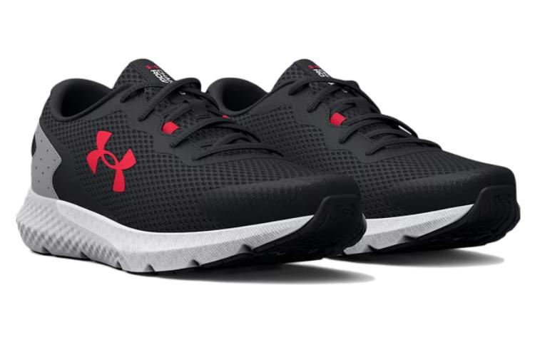 Lookbook Under Armour Charged Rogue 3 4E Wide ''Zwart Rood'' 3026020-001