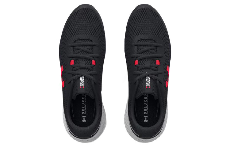 Shop Under Armour Charged Rogue 3 4E Wide ''Zwart Rood'' 3026020-001