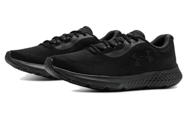 Shop Under Armour Rogue 4 減震防滑 低幫 跑步鞋 男款 黑色